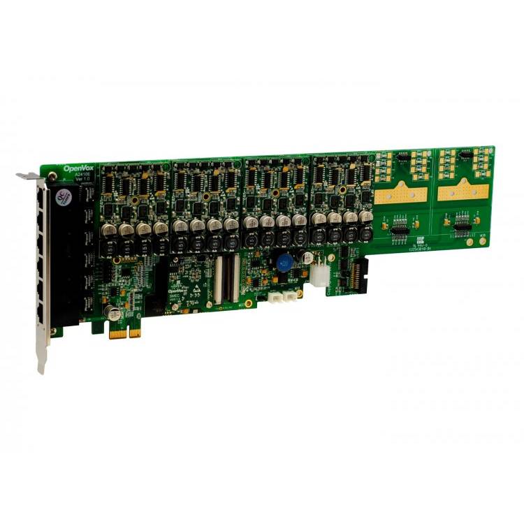 OpenVox AE2410E40 24 Port Analog PCI-E Card 4 FXS400 0 FXO400 w EC2032