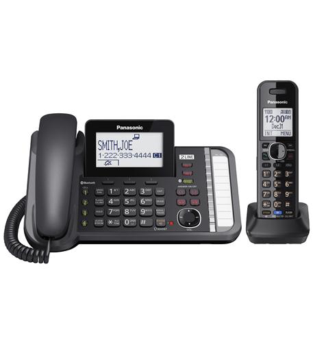 Panasonic KX-TG9581B 2 Line Corded Cordless Expandable Link2Cell System ITAD