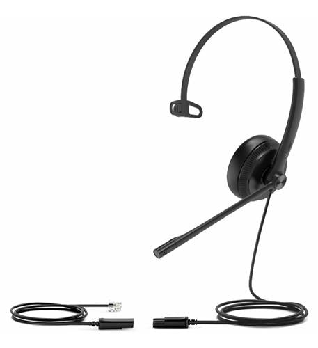 Yealink YHS34-MONO Wireband Mono Wired Headset for IP Phones HD Voice