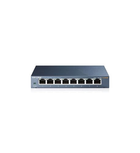 TP Link TL-SG108 8 RJ45 Ports 10/100/1000 Mbps Gigabit Unmanaged Desktop Switch