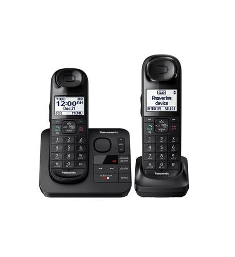Panasonic KX-TGL432B 2 Cordless Handset Phone Answering Machine Bluetooth ITAD