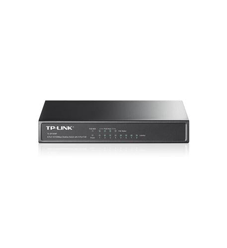 TP Link TL-SF1008P 8 RJ45 Ports 10/100Mbps Switch 4-Port PoE 15.4W