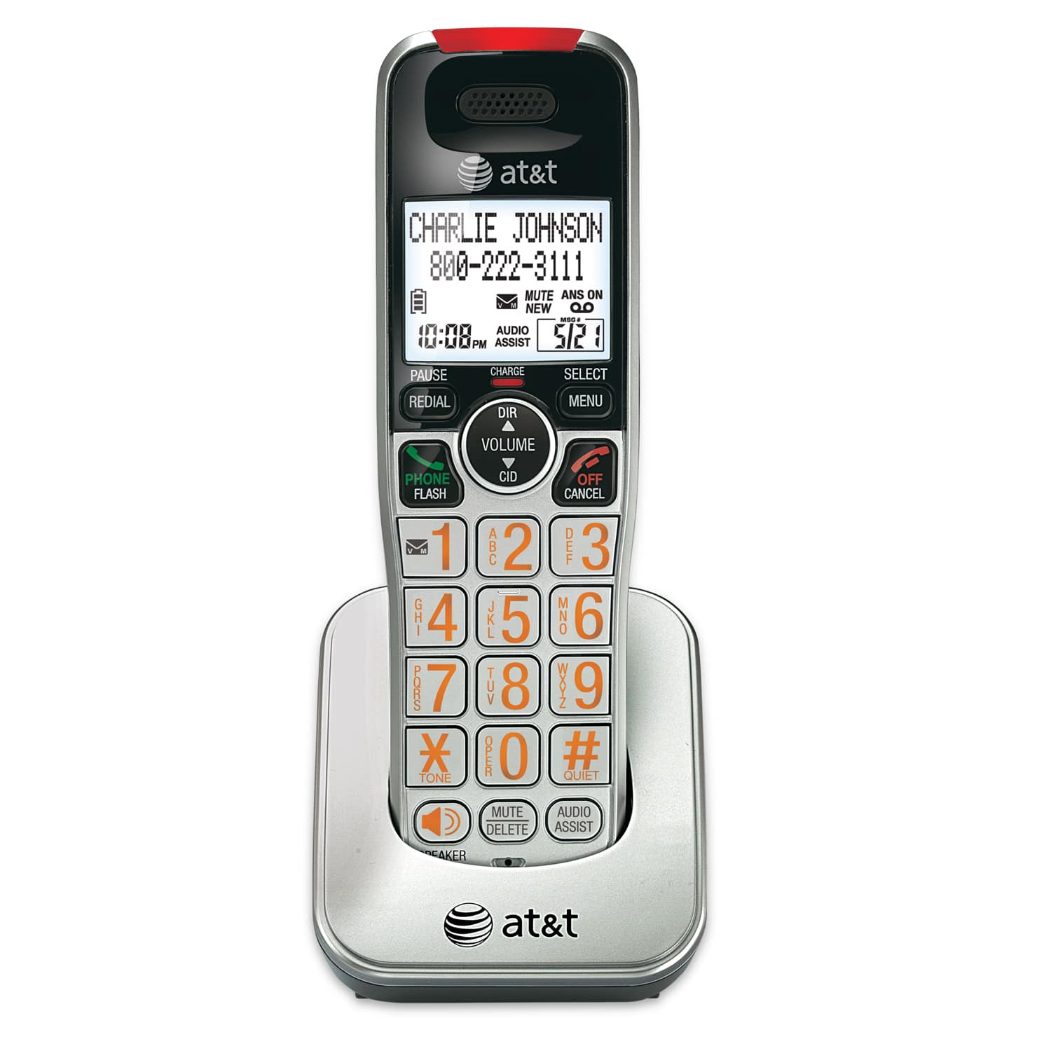 AT&T CRL30102 Accessory Handset Cordless Caller ID/Call waiting Large Display 