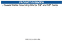 Cambium Networks 01010419001 Coaxial Cable Grounding Kits for 1/4" & 3/8" Cable