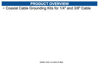 Cambium Networks 01010419001 Coaxial Cable Grounding Kits for 1/4" & 3/8" Cable