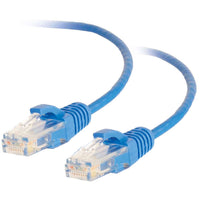 CablesToGo 01080 7ft Cat6 Ethernet Cable Slim - Snaglass Unshielded (UTP) - Blue