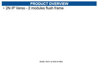 AXIS 01280-001 2N Faceplate - Flush Mount