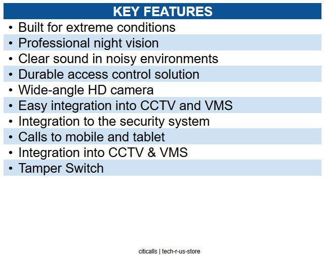 AXIS 01343-001 2N IP force 4-Buttons, HD Camera, Durable IP Intercom