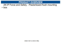 AXIS 01349-001 2N IP Force and Safety - Plasterboard flush mounting box