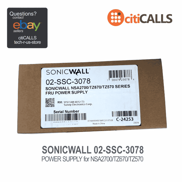 SonicWALL 02-SSC-3078 Power Supply Adapter Unit for TZ570 TZ670 Firewall