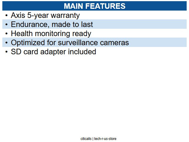 AXIS 02366-021 Surveillance Card 1TB, 10 pcs