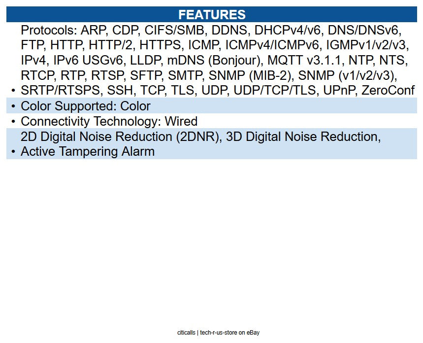 AXIS 02658-001 Q4809-PVE 12 Megapixel Outdoor Network Camera Color, Dome - White