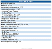 AXIS 02670-021 P3905-R Mk III 2 Megapixel Full HD Network Camera Color 10 Dome