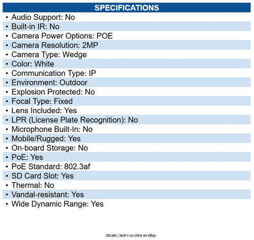 AXIS 02670-021 P3905-R Mk III 2 Megapixel Full HD Network Camera Color 10 Dome