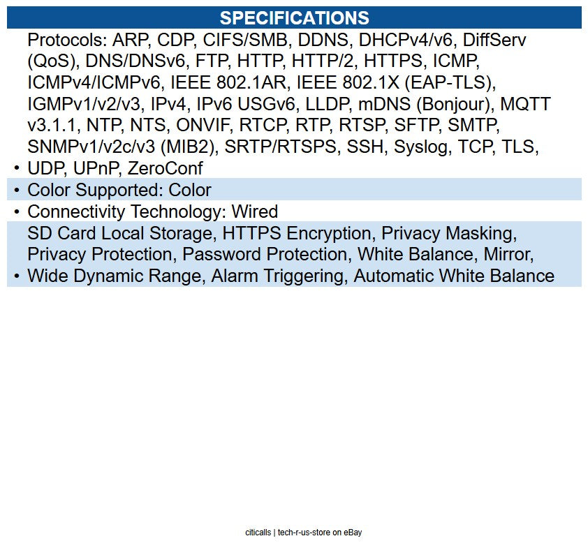 AXIS 02859-001 P1275 Mk II Indoor Full HD Network Camera Color - Dome - White