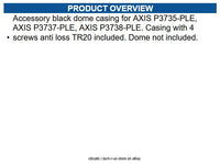 AXIS 02871-001 TP3833-E Dome Casing Black Outdoor - Black