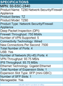 SonicWall 03-SSC-2840 TZ80 Network Security/Firewall Appliance
