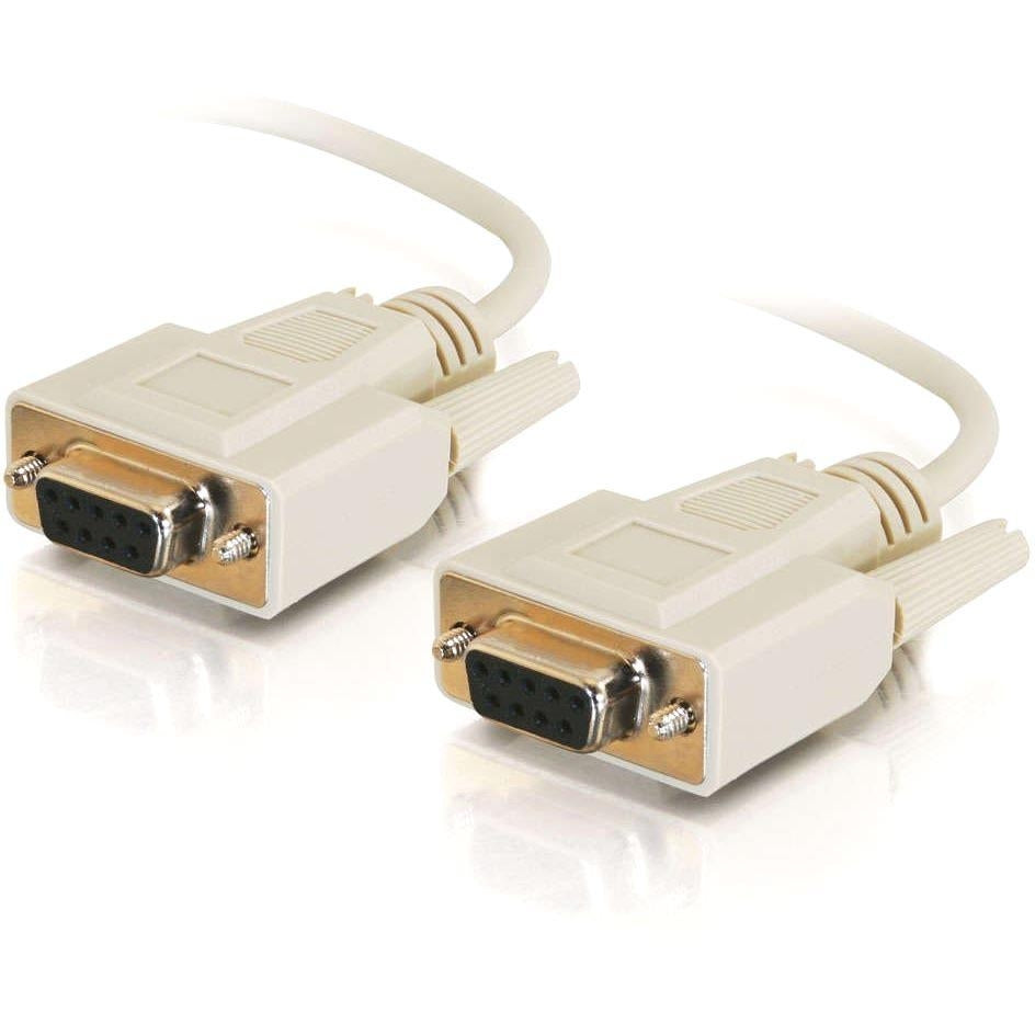 CablesToGo 03044 6ft DB9 F/F Null Modem Cable Beige - DB-9 Female - DB-9 Female