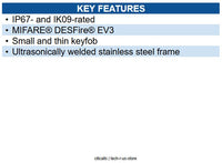 AXIS 03083-001 TA4712 Key Fob, 50-Piece, Black