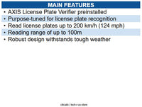AXIS 03108-001 Q1800-LE-3 License Plate Verifier Kit, Robust Design 7-138mm Lens