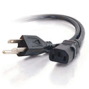 CablesToGo 03134 10ft Power Cord 18 AWG - NEMA 5-15P to IEC320C13