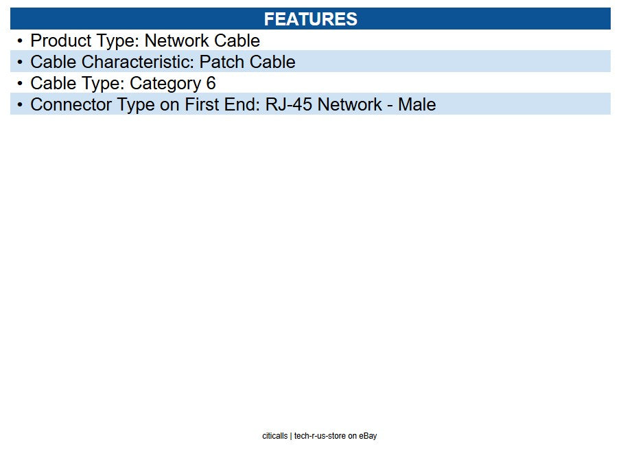 CablesToGo 03979 20ft Cat6 Ethernet Cable Snagless Unshielded (UTP) - Blue