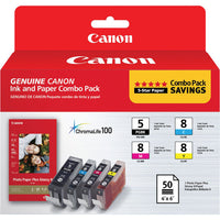 Canon 0628B027 Original Inkjet Ink Cartridge - Black, Cyan, Magenta, Yellow Pack