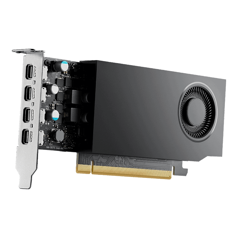 PNY VCNRTXA400ATX-PB NVIDIA RTX A400 4x mDP PCIE 4.0 x8 Graphics Card 4GB GDDR6