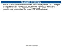 Fargo 084512 YMCKK Full-Color Ribbon for HDP5600 and HDP5000 ID Card Printers