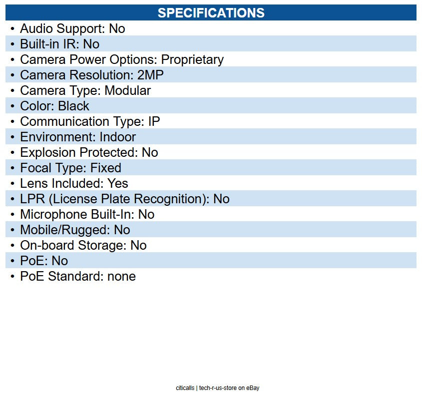 AXIS 0913-001 Surveillance Camera Sensor Unit Flush Mount