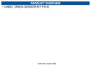 Honeywell 1-040559-900 Label Taken Sensor Kit PX-4i