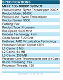 AMD 100-100001593WOF Ryzen Threadripper 9000 9980X Tetrahexaconta-core Processor