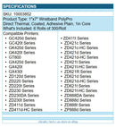 Zebra 10003852 6/Pk 1"x7" Wristband PolyPro Direct Thermal Z-Band Label 300/Roll