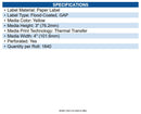 Zebra 10006209-1 Z-perform 2000t Paper Labels Pantone Yellow - 4" X 3" - Thermal