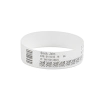 Zebra 10006997K 6/Pk 0.75"x11" Wristband PolyPro Direct Thermal Z-Band 200/Roll