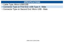 EPOS 1000708 USB Cable - DW - Micro-USB/USB Data Transfer Cable for Headset