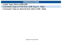 EPOS 1000708 USB Cable - DW - Micro-USB/USB Data Transfer Cable for Headset