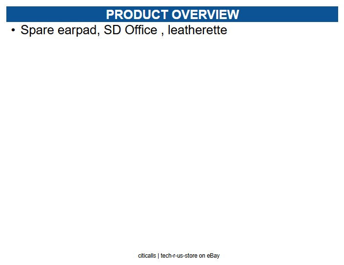 EPOS 1000723 Leatherette Ear Pad Dark Gray - Leatherette - 1 Piece