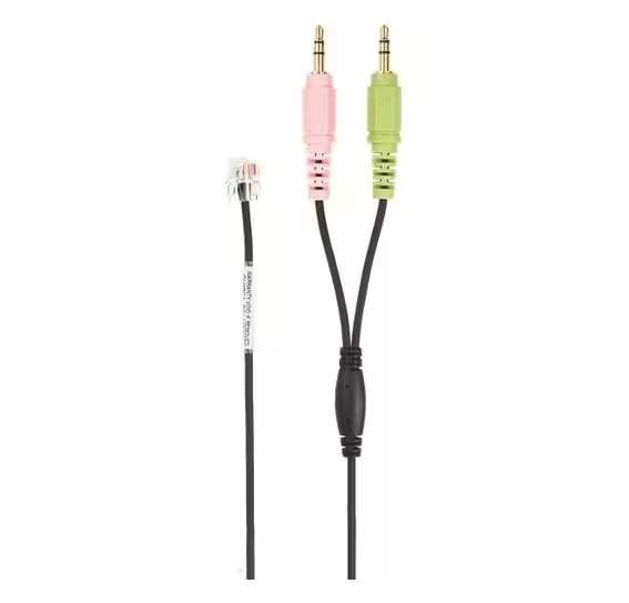 EPOS 1000758 PC Connection Cable, RJ9 to Dual 3.5mm CUIPC 1 - Mini-phone/RJ-9