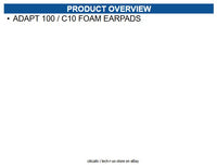 EPOS 1000911 ADAPT 100 / C10 FOAM EARPADS