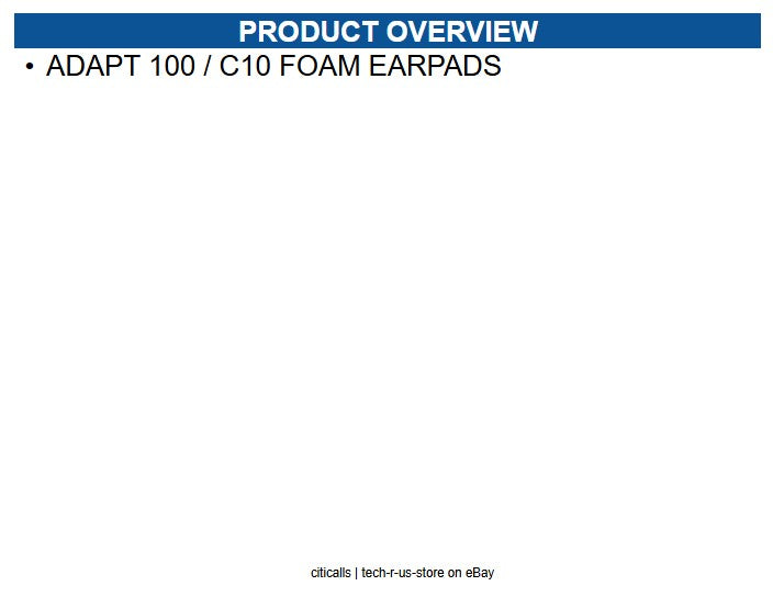 EPOS 1000911 ADAPT 100 / C10 FOAM EARPADS