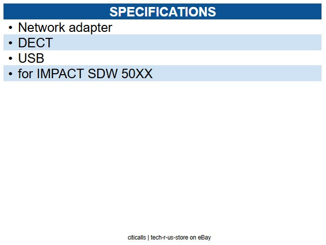 EPOS 1000978 IMPACT SDW D1 USB - Network Adapter