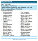 Zebra 10010035 6/Pk 4"x6" Direct Thermal Transfer Adhesive Label Paper 430/Roll