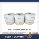 Zebra 10010054 Z-Select 4000D Direct Thermal Tag 7.5 MIL 2.25X1.37 6x1600/Roll