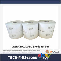 Zebra 10010054 Z-Select 4000D Direct Thermal Tag 7.5 MIL 2.25X1.37 6x1600/Roll