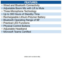 EPOS 1001137 EPOS IMPACT 1030T Single-Sided MS Teams Wireless Headset
