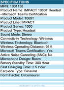 EPOS 1001138 IMPACT 1060T Headset - Microsoft Teams Certification