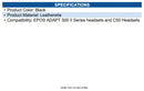 EPOS 1001186 ADAPT 500 II / C50 Earpads Black - Leatherette - 1 Pair