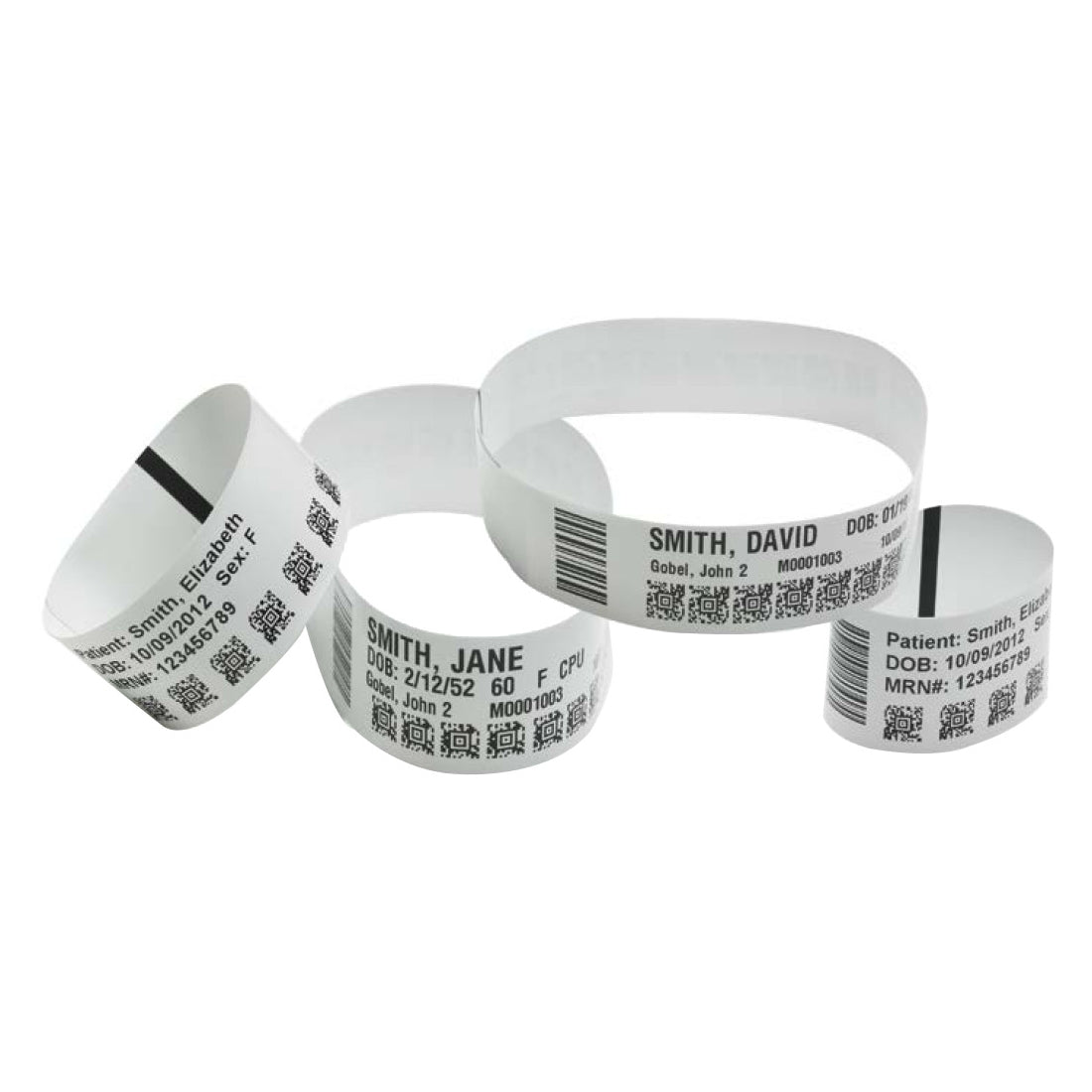 Zebra 10015355K Z-band Ultrasoft Wristband Labels Cartridge Kit White - 1" X 11"