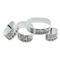 Zebra 10015355K Z-band Ultrasoft Wristband Labels Cartridge Kit White - 1" X 11"